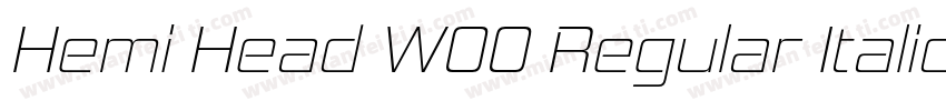Hemi Head W00 Regular Italic字体转换